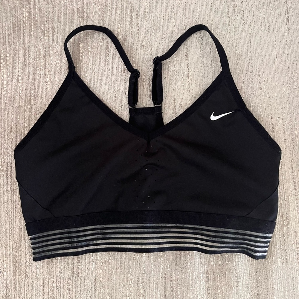 Black Nike sports bra